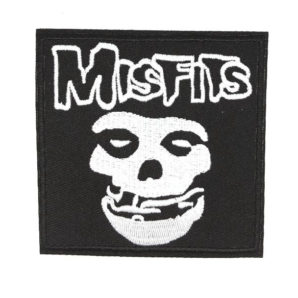 Parche Bordado Termoadhesivo Misfits Cuadrado 8,5 cm-Gemelolandia