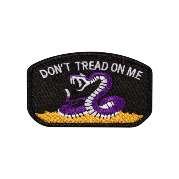 Parche Hook and Loop Dont tread on me- Color Negro - 78x49mm