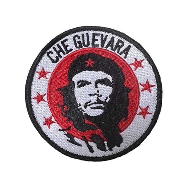 Parche Che Guevara, insignia revolucionaria, emblema guerrillero, accesorio comunista, distintivo político, adorno militar, Che icono, parche resistencia, símbolo revolución - Gemelolandia
