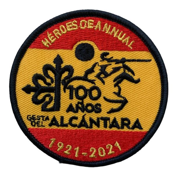 Parche Termoadhesivo 100 aniversario de la Gesta de Alcantara 7cm - Gemelolandia