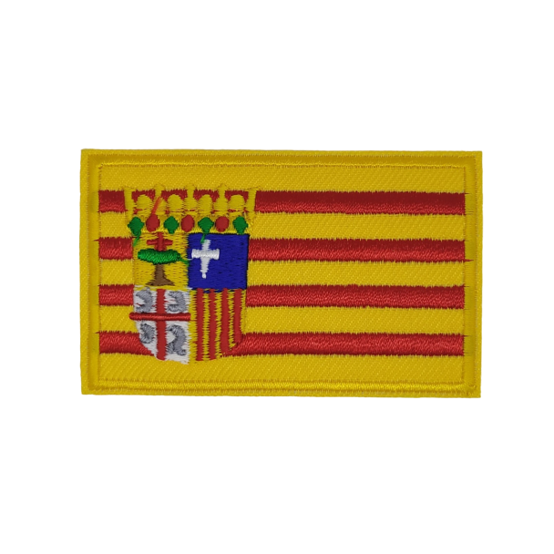 Parche Termoadhesivo Bandera Aragon 7,5x5cm - Gemelolandia