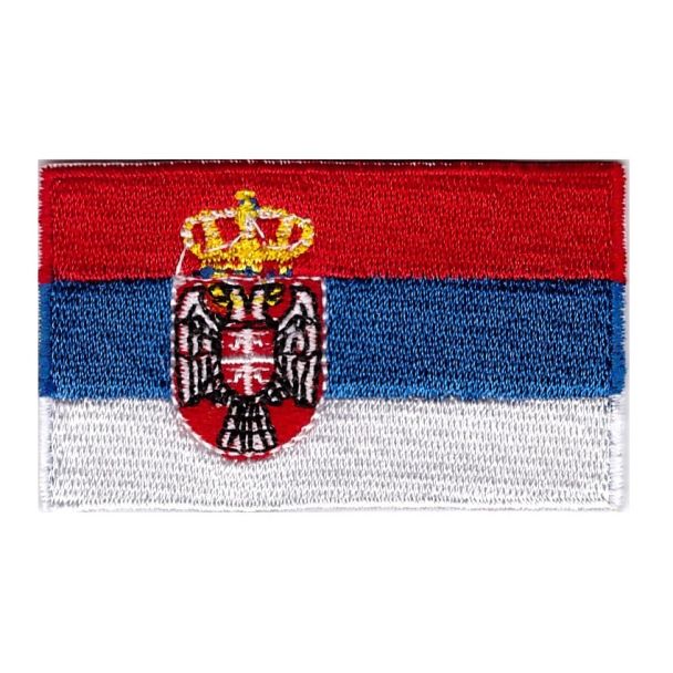 Parche Termoadhesivo Bandera de Serbia 6cm - Gemelolandia
