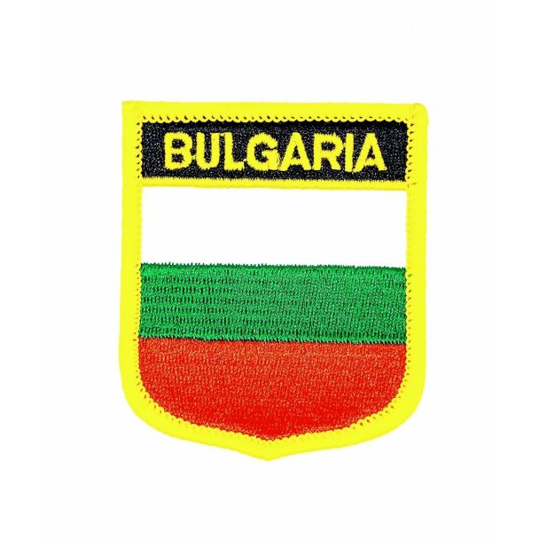 Parche Termoadhesivo Bandera escudo Bulgaria 7x6 cm - Gemelolandia