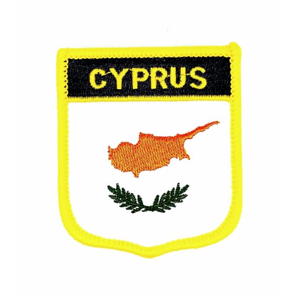 Parche Termoadhesivo Bandera escudo Chipre 7x6 cm -Gemelolandia