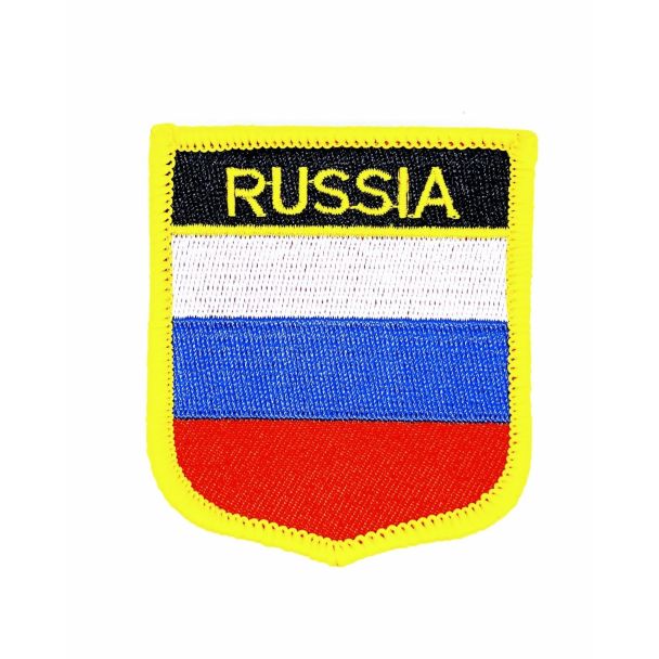 Parche Termoadhesivo Bandera escudo Rusia 7x6 cm - Gemelolandia