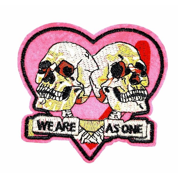 Parche Termoadhesivo Calaveras we are as one 9x8,5 cm - Gemelolandia