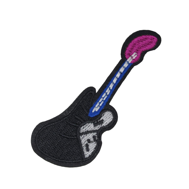 Parche Termoadhesivo Guitarra Electrica 8,5x3,5 cm - Gemelolandia