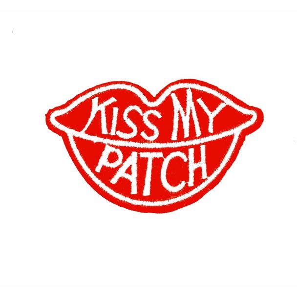 Parche Termoadhesivo Kiss my patch  7x4 cm - Gemelolandia