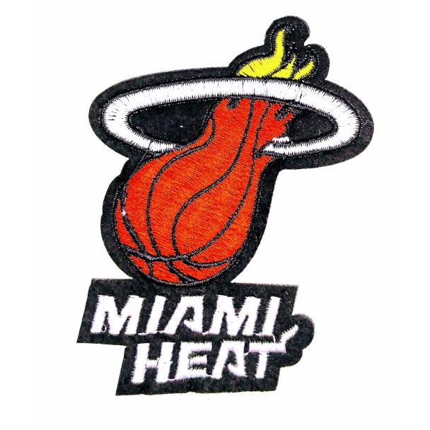 Parche Termoadhesivo Miami Heat 6x4,5cm-Gemelolandia