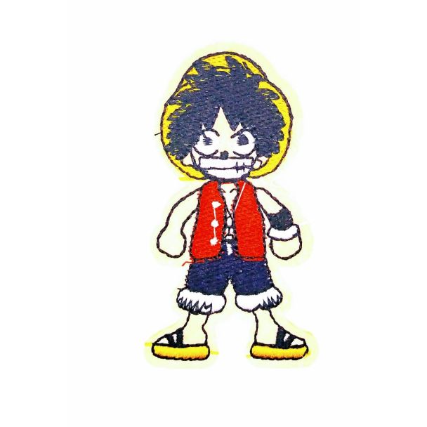 Parche Termoadhesivo Monkey D.Luffy One Piece 8x4 cm - Gemelolandia