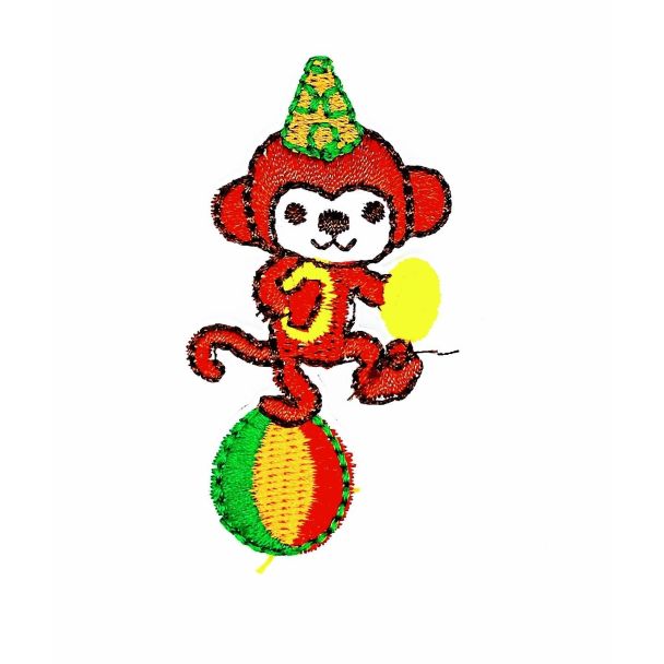 Parche Termoadhesivo Mono Sobre Balón 6x3cm-Gemelolandia