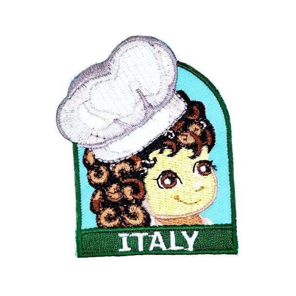 Parche Termoadhesivo Muñeca italiana 6x5,5 cm - Gemelolandia
