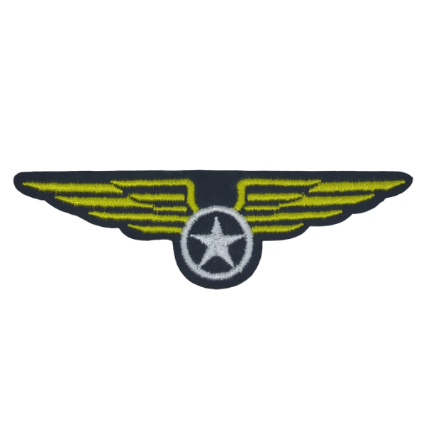Parche Termoadhesivo Rokiski Americano Aviación 9,5x3cm - Gemelolandia