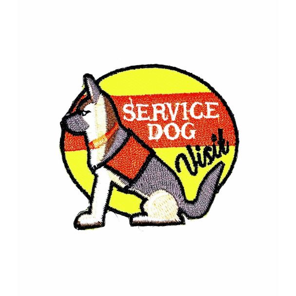 Parche Termoadhesivo Service dog  5 cm - Gemelolandia