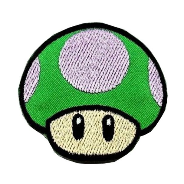 Parche Termoadhesivo Seta Mario Level up 5cm - Gemelolandia