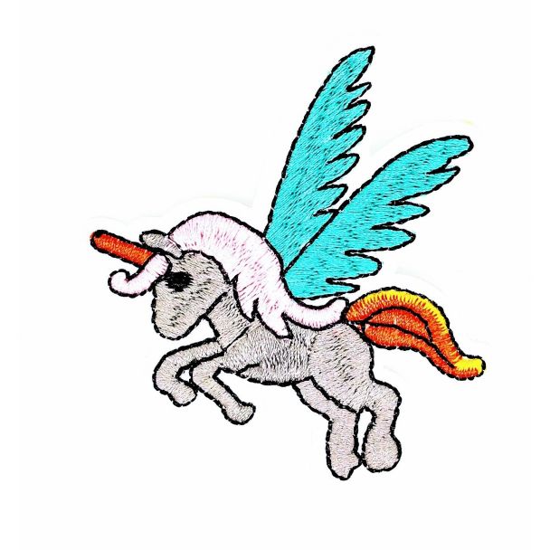 Parche Termoadhesivo Unicornio alado 7x6,5 cm - Gemelolandia