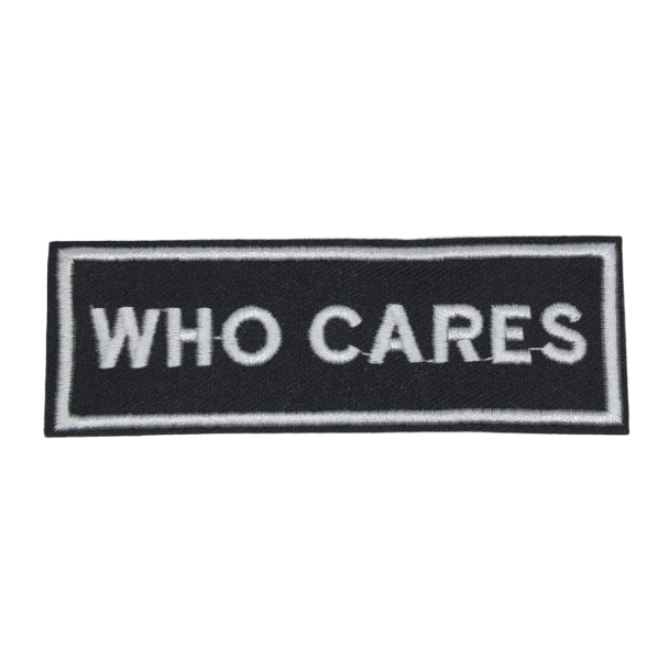 Parche Termoadhesivo Who Cares 10,5x3,5 cm - Gemelolandia