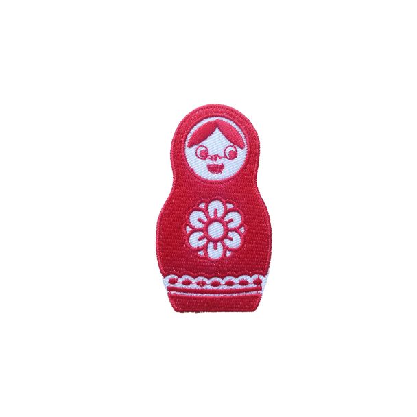 Parche Termoashesivo Matrioska Rojo  Gemelolandia