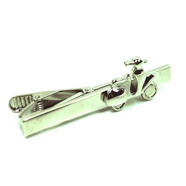 Pasador de corbata Ciclomotor Plateado 01