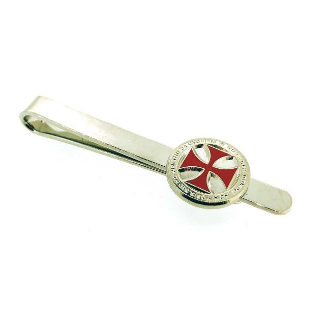 Pasador de Corbata Cruz Templaria Non Nobis - Gemelolandia
