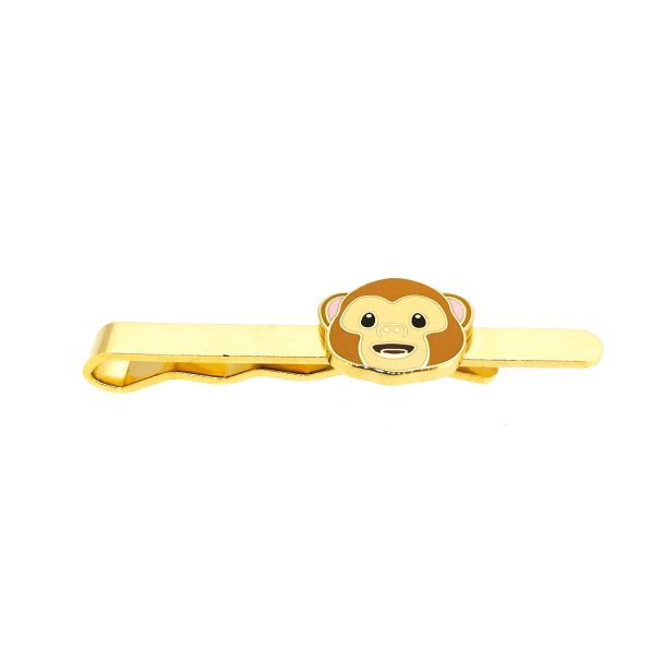 Pasador de corbata Emoticono mono 55mm - Gemelolandia