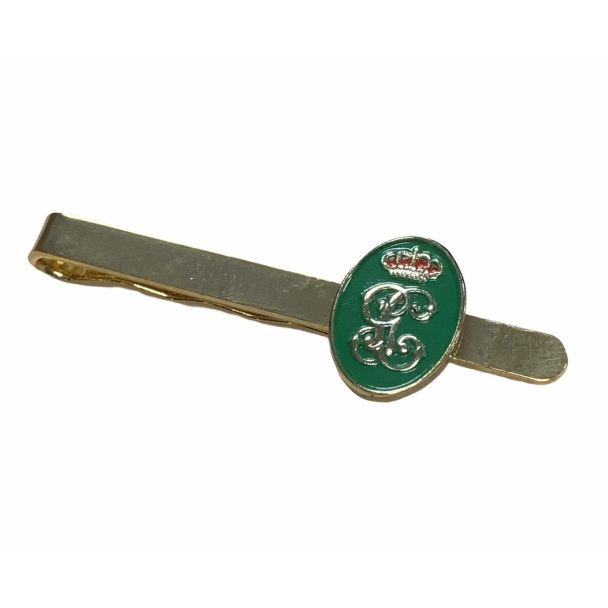 Pasador de Corbata Escudo de la Guardia Civil Verde y Dorado 18mm-Gemelolandia