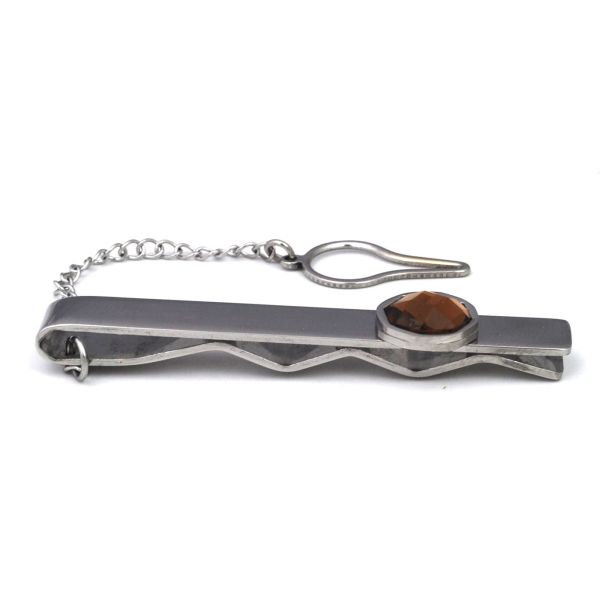 PASADOR DE Corbata Octogonal Brown Stone 02