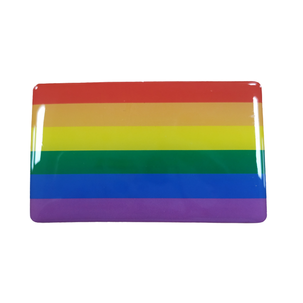 Pegatina Bandera LGTBI 7x4,3cm - Gemelolandia