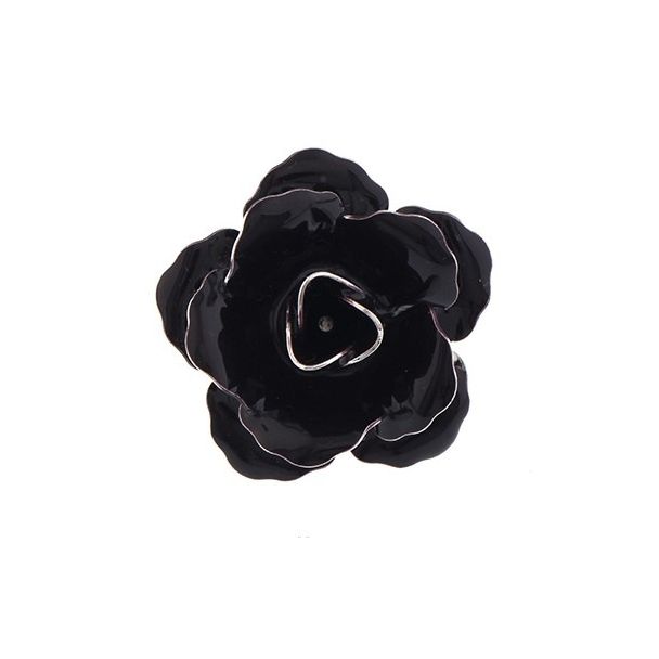 Pin Broche de Solapa Flor Marrón 01