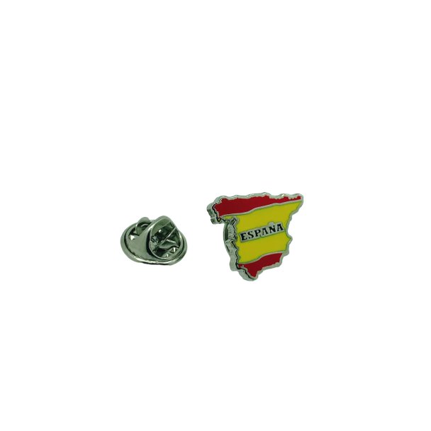 Pin de Solapa Bandera España Mapa 17x14mm - Gemelolandia