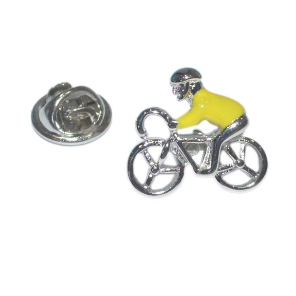 Pin de Solapa Ciclista Maillot Amarillo