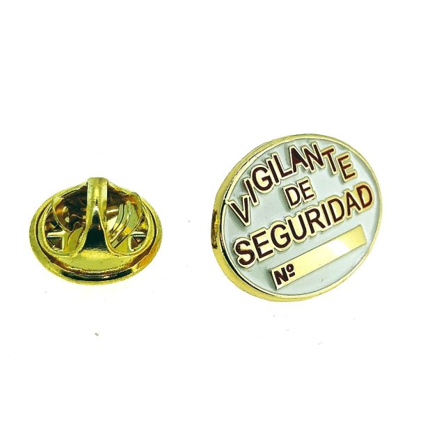 Pin de Solapa de Placa de Vigilante de Seguridad - Gemelolandia