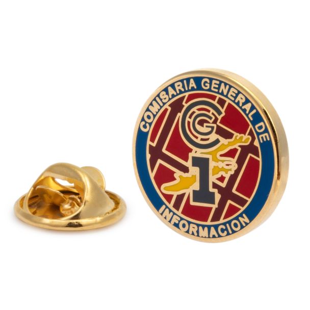 Pin de Solapa Escudo Comisaría General de Información 18mm 