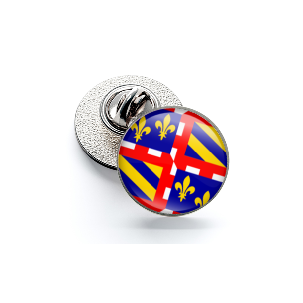 Pin de Solapa Magglass Banderas Regiones Francia Burgundy - Gemelolandia