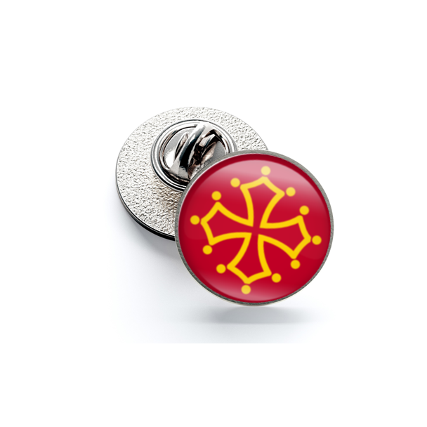Pin de Solapa Magglass Banderas Regiones Francia Languedoc - Gemelolandia