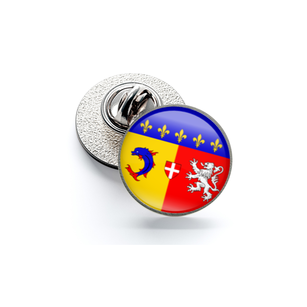 Pin de Solapa Magglass Banderas Regiones Francia Rhone-Alpes - Gemelolandia