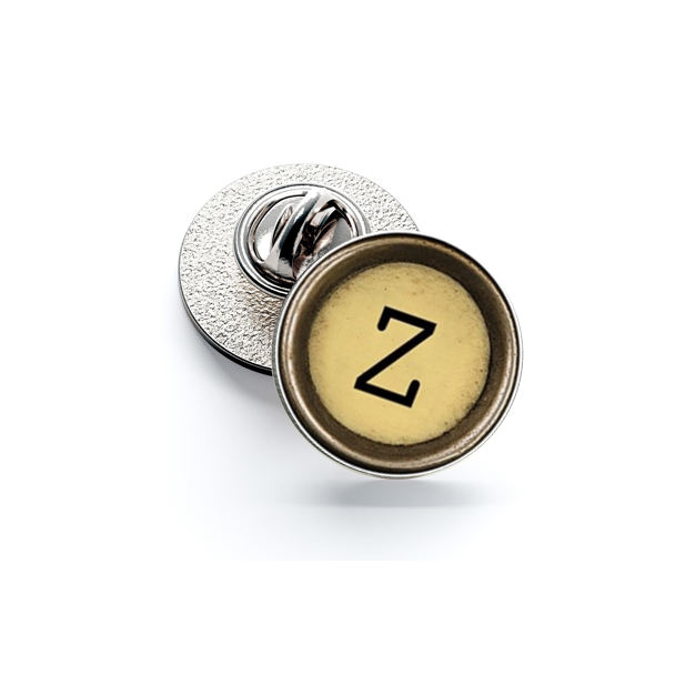 Pin de Solapa Magglass Boton de Maquina de Escribir Letra Letter Z Mod 2 16mm - Gemelolandia