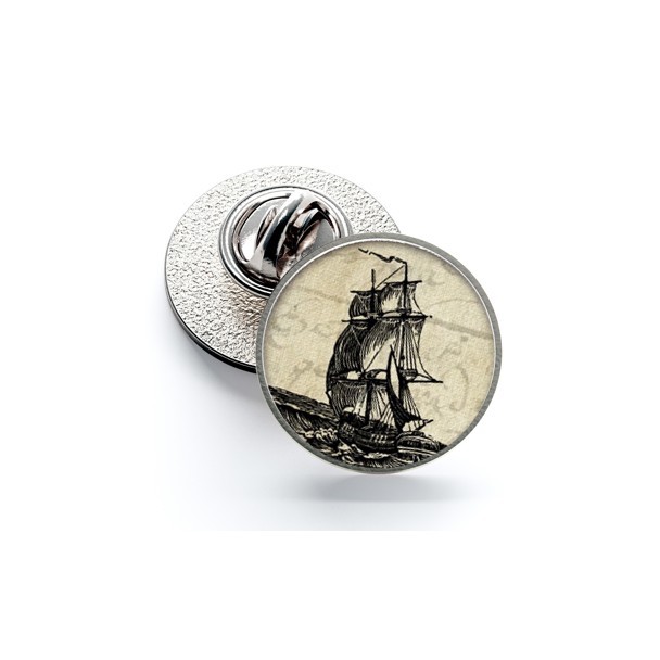 Pin de Solapa Magglass Grabados Barcos Nº4 16mm - Gemelolandia
