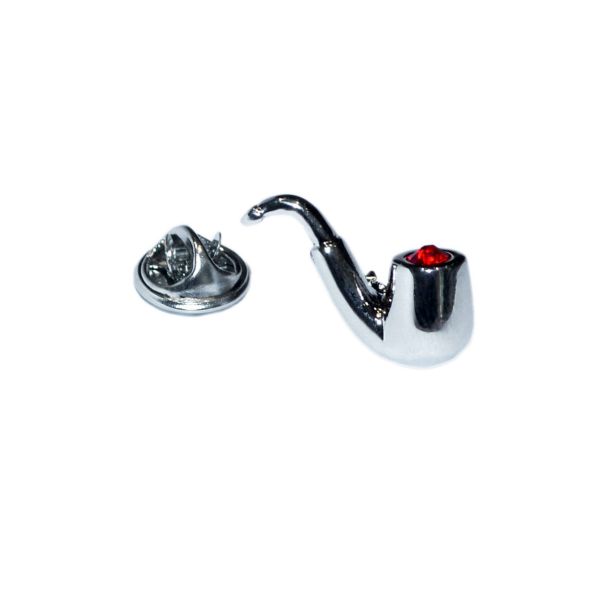 Pin de Solapa Pipa de Fumar Encendida