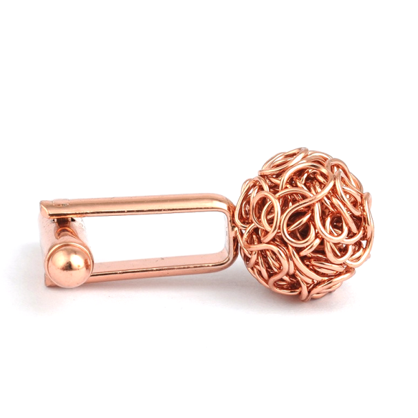 Gemelos de Camisa Borla Secession Rose Gold Plated Cufflinks  03