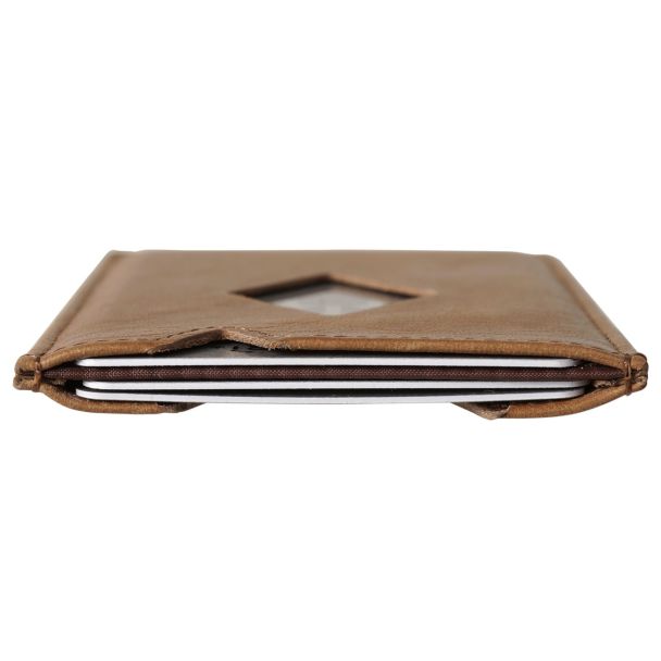 Tarjetero Exentri marron claro para 3 tarjetas CITY SAND  Ex C 707 07