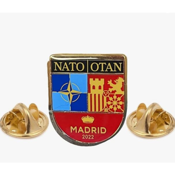 NATO Madrid Summit Badge 2022 3x2.7mm