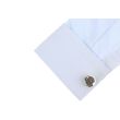 Gemelos de Camisa DAM Dotted Hexagon in Steel 20mm - Gemelolandia