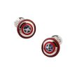 Gemelos de Camisa Escudo Capitán América mod 3 17x17mm - Gemelolandia
