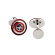 Gemelos de Camisa Escudo Capitán América mod 3 17x17mm - Gemelolandia