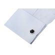 Gemelos de Camisa Piramidal Brigth Black 16mm - Gemelolandia
