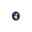 Broche de Solapa Alma Hispania Quijote Esmaltado en Azul 18mm - Gemelolandia
