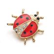 Broche Mariquita Cristal Brooch Beetle Pin Crystal 2,6cm Gemelolandia