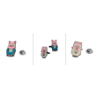 Pack Gemelos + Pin de Camisa Cerditos Simpsons 30 mm_gemelolandia