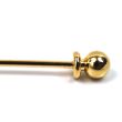 Collar Bar Alfiler de Cuello Gold Rounded End 02